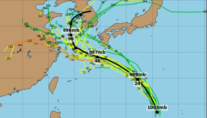 台风桑达最新发布路径图 5号台风胚胎最新走向图汇总