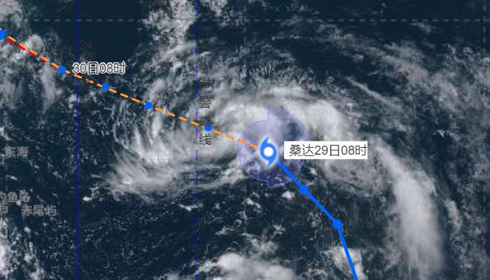 五号台风路径实时发布系统卫星云图 台风“桑达”云图最新变化发展