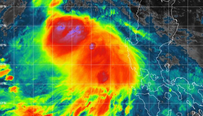 台风路径实时发布系统七号卫星云图 2022年7号台风胚胎云图最新消息 