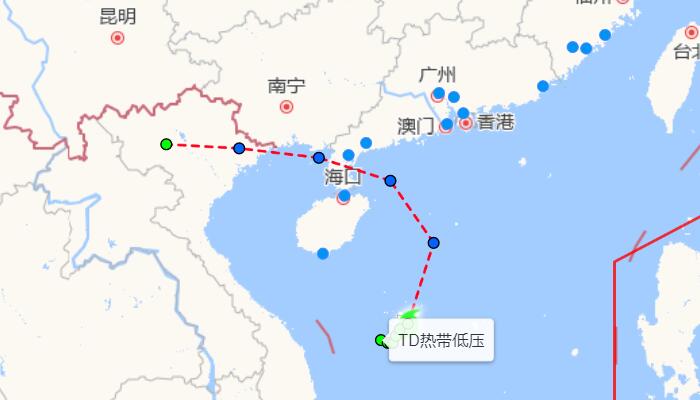 今年第7号台风木兰将生成 台风木兰将影响我国海南和广东一带