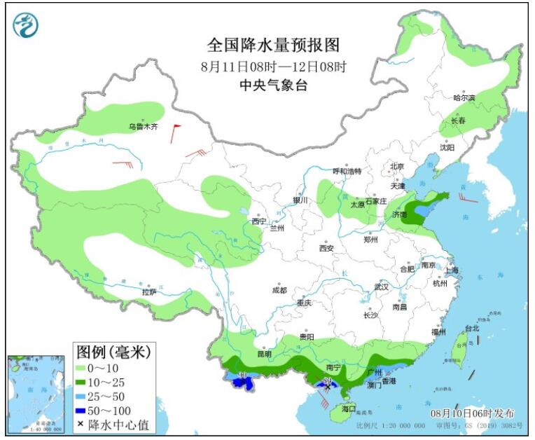 第7号台风木兰最新路径图发布 台风木兰给广东海南等地带来强风雨