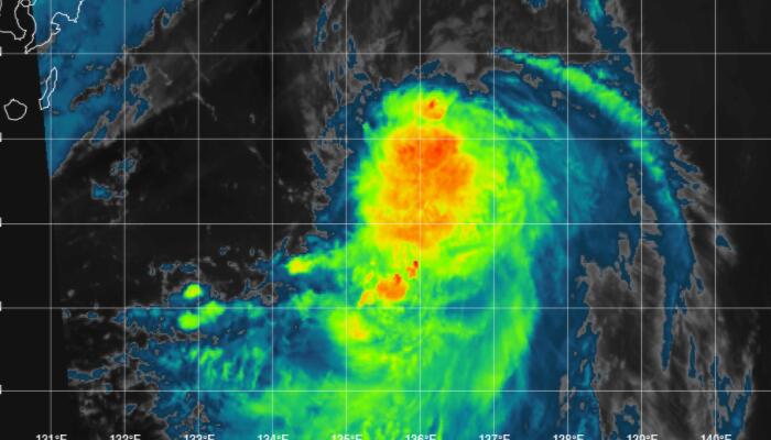 台风路径实时发布系统8号云图 台风米雷高清卫星云图最新更新