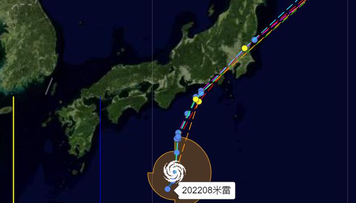 2022年8号台风最新消息：逼近并将登陆日本