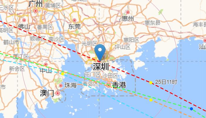 深圳台风网台风路径实时发布 9号台风会在深圳登陆吗