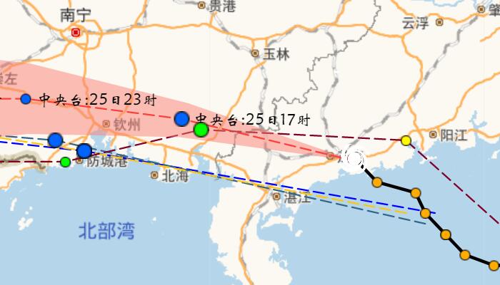 台风马鞍最新路径 台风“马鞍”在茂名电白沿海地区登陆