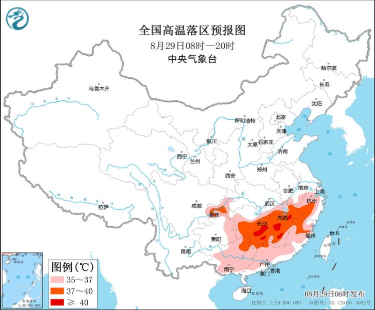 川渝部分地区有大暴雨侵袭 湖南江西最高温仍可超40℃