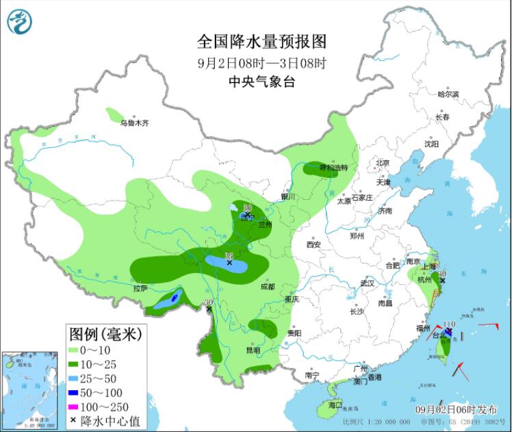 “轩岚诺”影响江浙沪大风显著 甘肃四川云南等有较强降雨