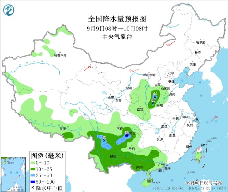 四川贵州云南等有明显降雨 今年12号台风梅花即将生成