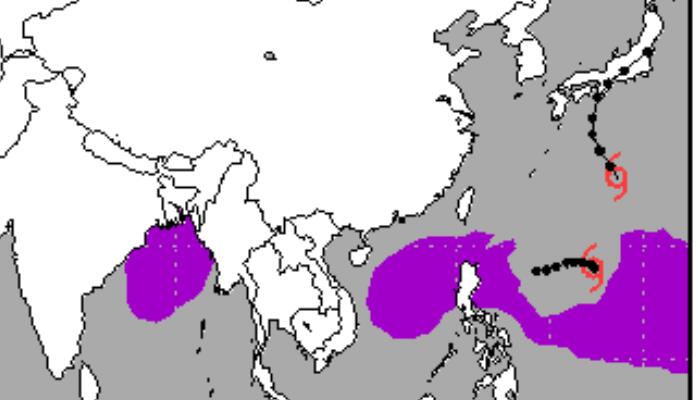 台风奥鹿2022实时路径图 台风路径实时发布系统16号走向