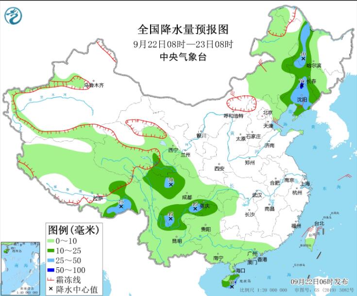 四川重庆贵州云南仍有较强降水 冷空气影响北方降温可超10℃