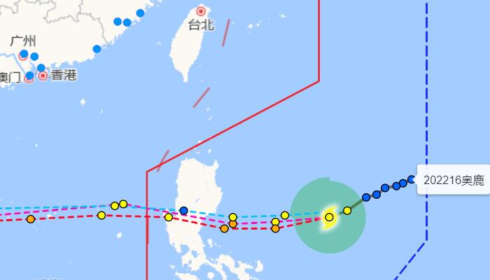2022年台风最新消息 台风奥鹿强度增强而台风塔拉斯停编
