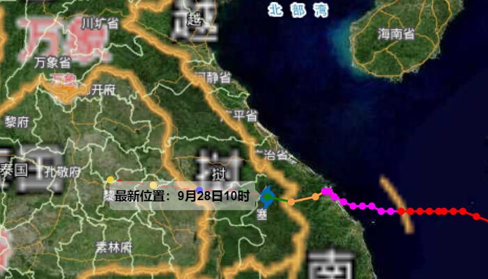 台风奥鹿二次登陆越南岘港 奥鹿影响海南多市县出现强降雨