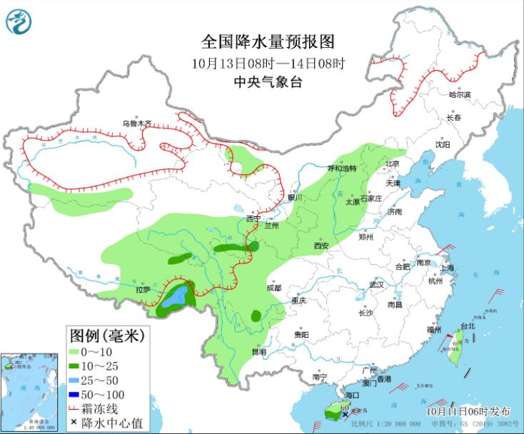 冷空气影响南海等大风显著 青海西藏四川高原等有雨雪