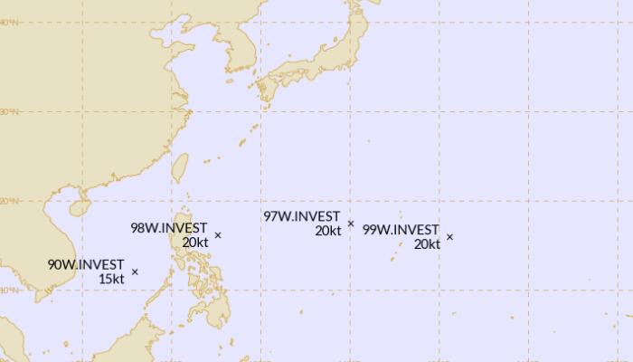 19号台风路径实时发布系统最新消息 台风桑卡将生成未来会去哪里
