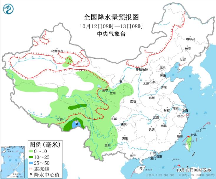 西藏青海川西高原等有雨雪 南海台湾海峡等大风依然强劲