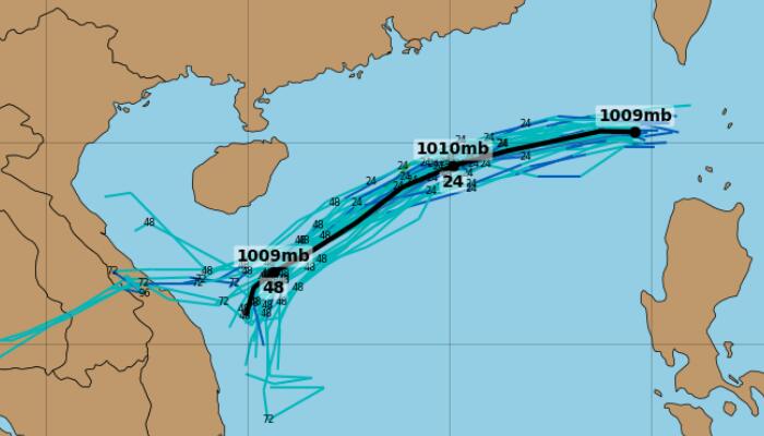 热带低压最新消息路径走向图 2022台风尼格或生成最新路径趋势
