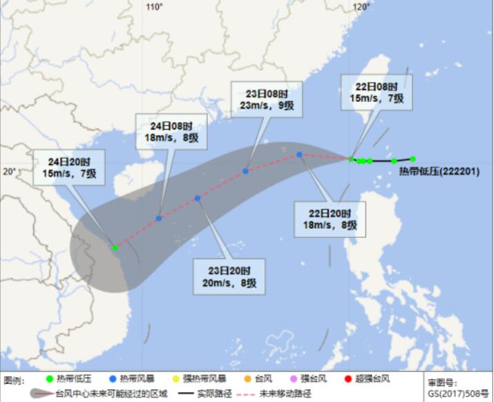 22号台风最新消息路径图实时发布：“尼格”或生成未来将进入南海