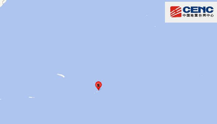 10月25日国外地震消息：南桑威奇群岛发生6.6级地震