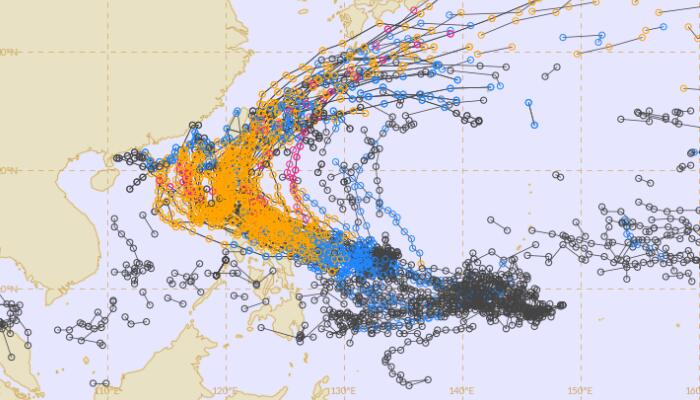 台风尼格未来生成路径走势图 22号台风未来实时路径趋向预测