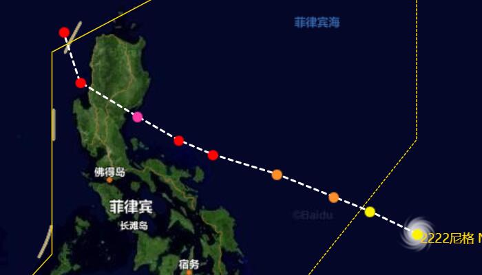 第22号台风实时路径预测图 “尼格”未来会去往哪里