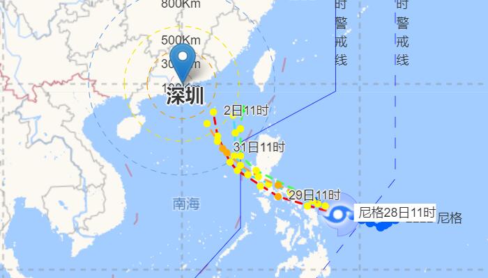 二十二号台风最新路径图发展 台风“尼格”路径走势图汇总