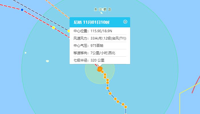 2022年22号台风最新消息路径图 台风尼格最新路径实时图(持续更新)