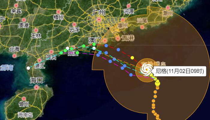 台风尼格继续靠近华南 浙闽粤等沿海及海域大风显著