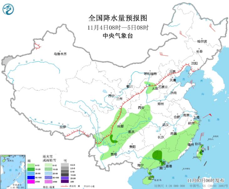广东台湾省部分地区有较强降雨 弱冷空气将影响中东部