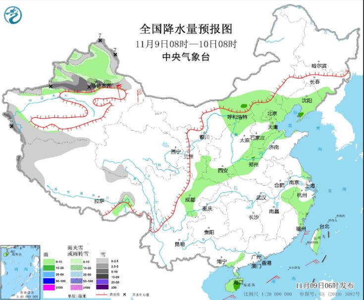 冷空气影响新疆部分地区风雪明显 长江中下游也将迎大风降温