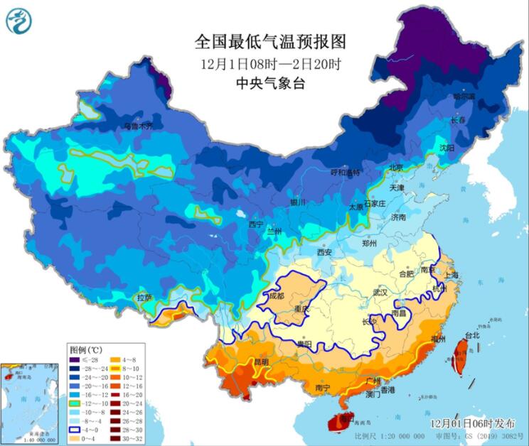 今明南方气温偏低 湖北贵州江南等有雨雪天气