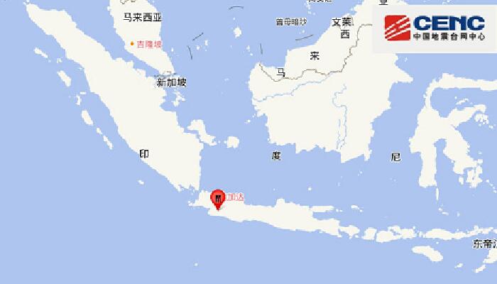 12月8日国外地震最新消息：印尼爪哇岛发生5.8级地震