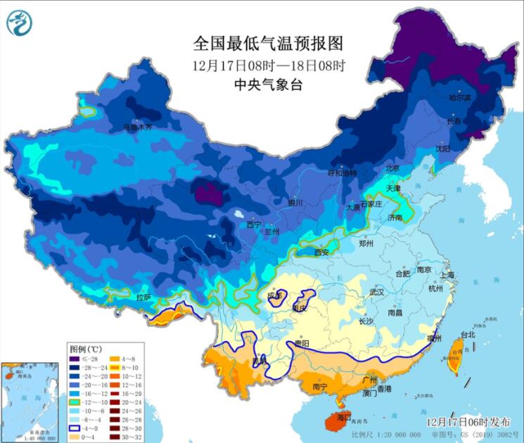 强冷空气影响南方大部降温明显 东部南部海区大风可达11级