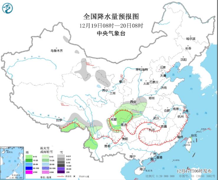 强冷空气影响南方大部降温明显 东部南部海区大风可达11级
