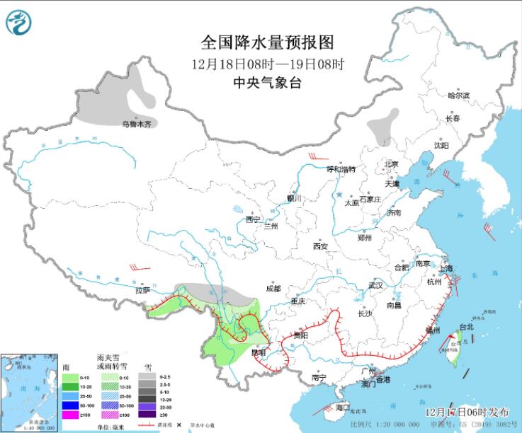 强冷空气影响南方大部降温明显 东部南部海区大风可达11级