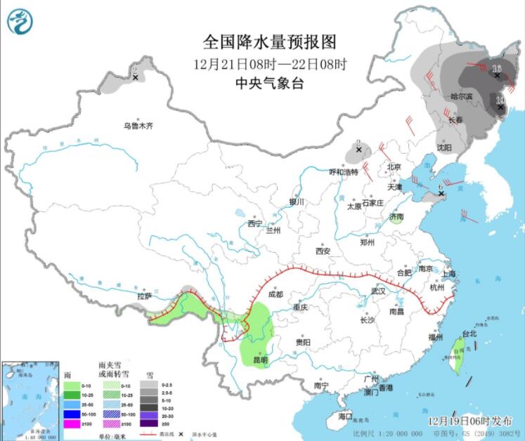 江南华南等最低温同期偏低超7℃ 东北山东部分地区较强降雪