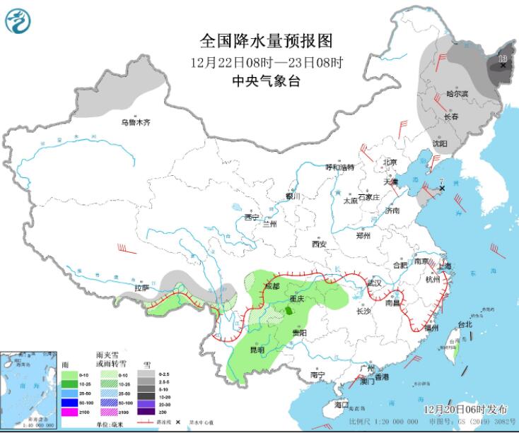 冷空气影响中东部现降温伴大风 山东东北局部有暴雪