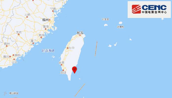 12月22日地震最新消息：台湾省台东县海域发生4.6级地震
