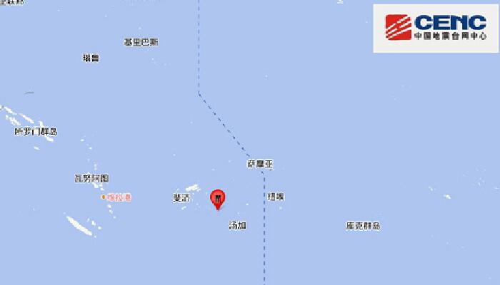 12月26日地震最新消息：斐济群岛发生5.7级地震