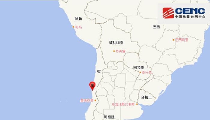 1月12日国外地震最新消息：智利发生5.4级地震