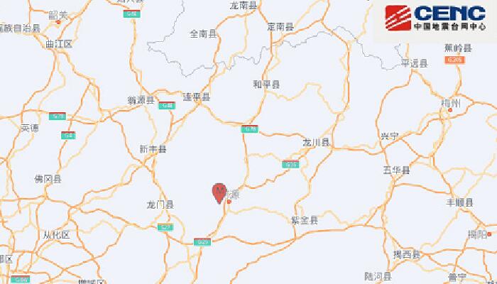 广东河源市源城区发生4.3级地震 网友：广州震感明显