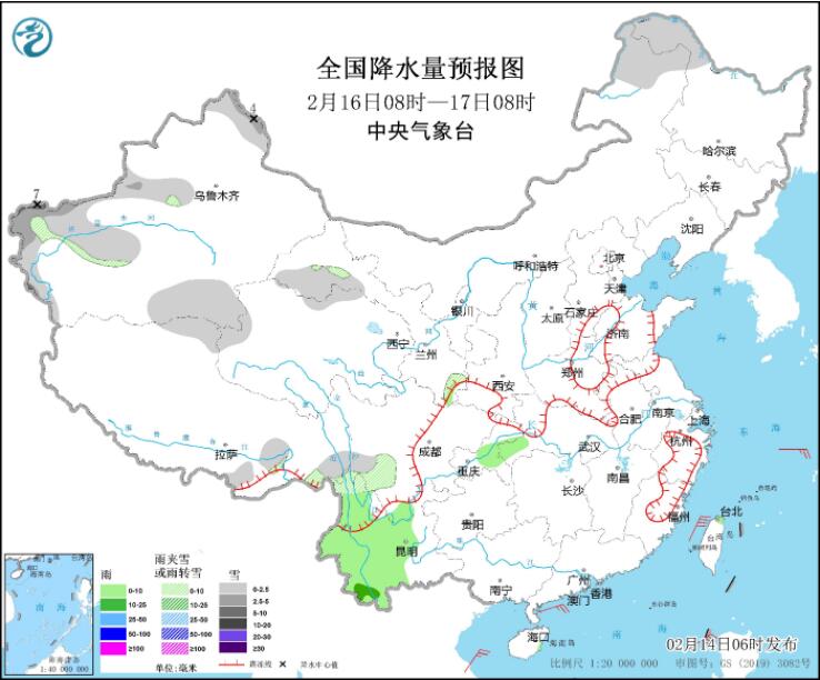 冷空气影响华南一夜“换季”新疆西藏部分地区有雨雪
