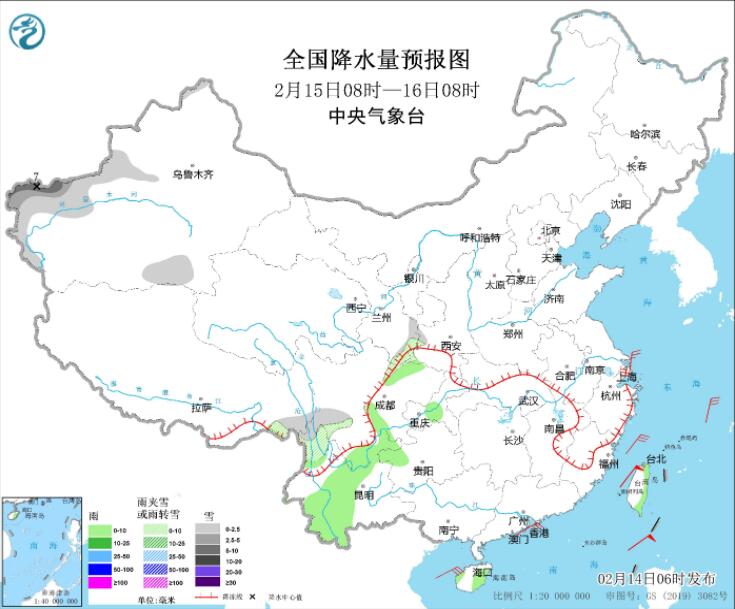 冷空气影响华南一夜“换季”新疆西藏部分地区有雨雪