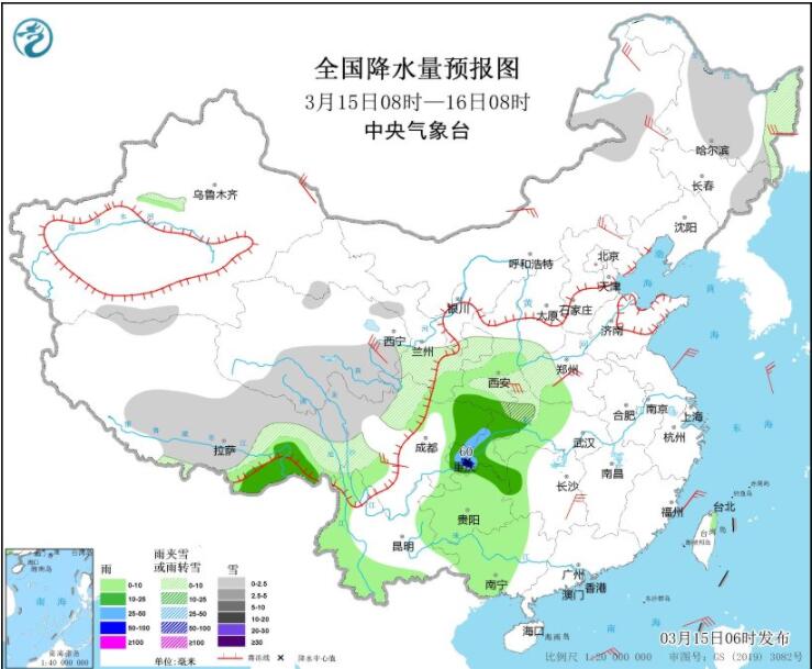冷空气继续影响长江以北 江南江汉江淮等迎明显降雨