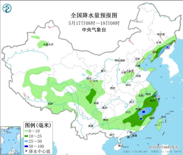 东北华北部分地区现降雨伴强对流 江南华南等雨水又来袭