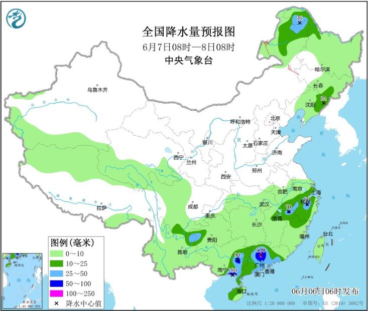 明高考广东广西或暴雨到大暴雨 华北东北等有强对流天气