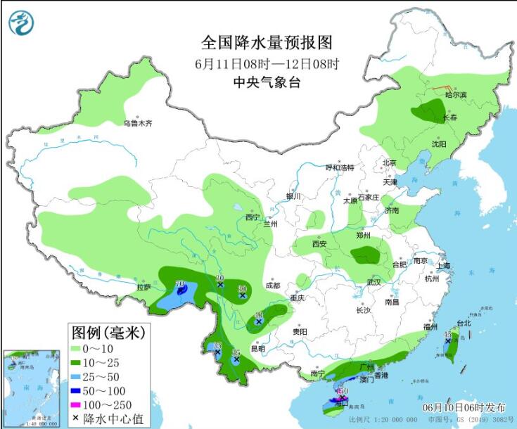 未来三天华南云南仍有强降雨 北方高温持续新疆可超40℃