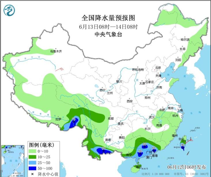 华南云南等局地暴雨或大暴雨 新疆部分地区高温仍可超40℃