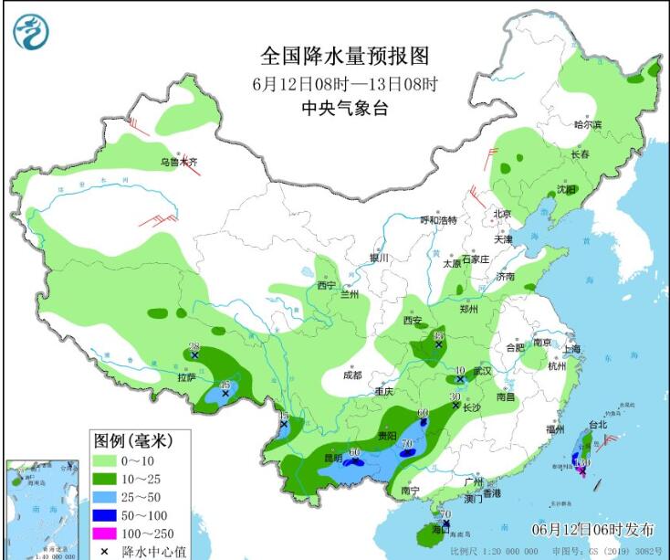 华南云南等局地暴雨或大暴雨 新疆部分地区高温仍可超40℃