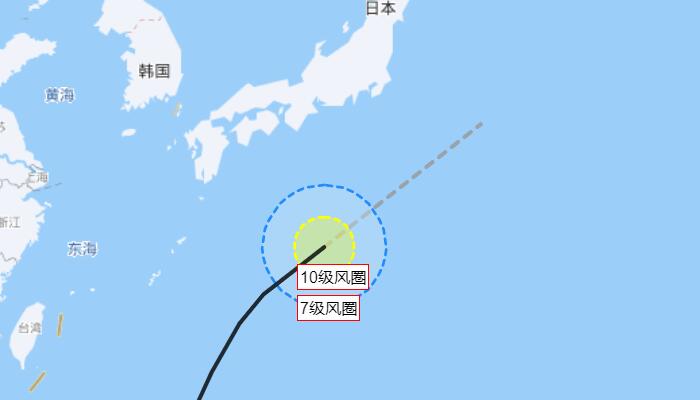 3号台风古超6月12日最新路径情况:往东北方向快速移动中