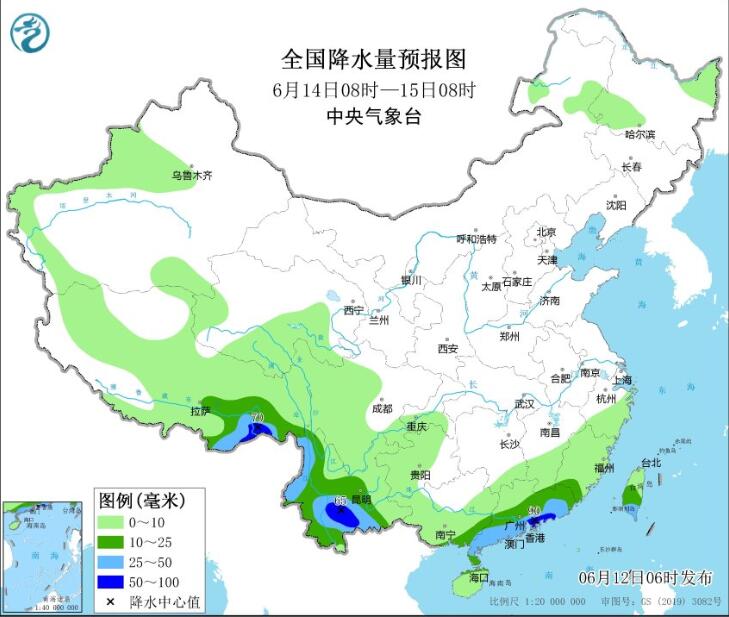 华南云南等局地暴雨或大暴雨 新疆部分地区高温仍可超40℃